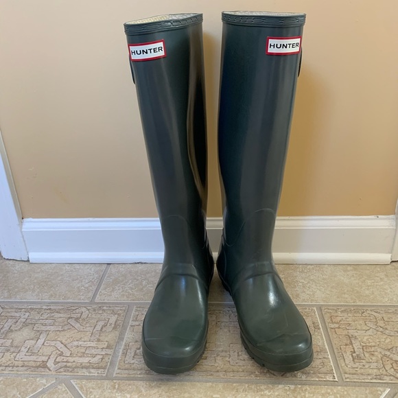 HUNTER  BOOTS & Socks WOMENS SIZE 7 - Picture 3 of 14